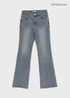 Too God Washed Elastic Stretch Bootcut Denim Pants