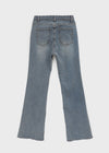 Too God Washed Elastic Stretch Bootcut Denim Pants