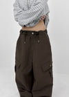 Kengthu Nylon Cargo String Pants