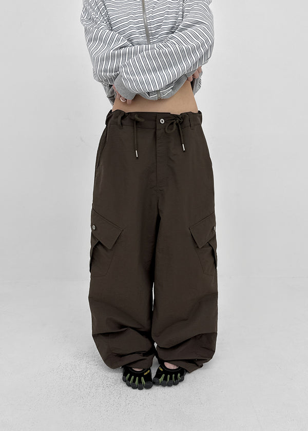 Kengthu Nylon Cargo String Pants