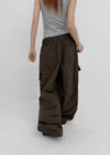 Kengthu Nylon Cargo String Pants