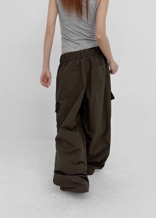 Kengthu Nylon Cargo String Pants