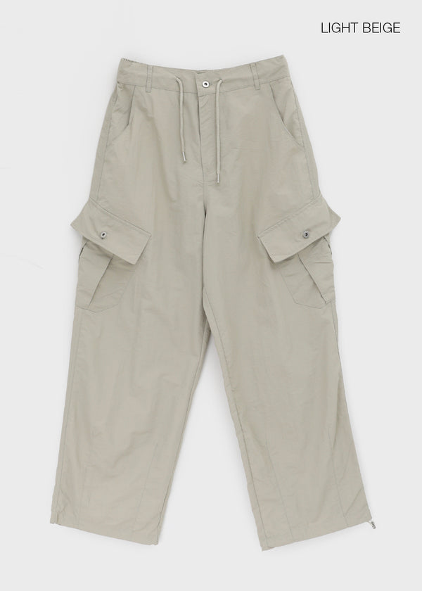 Kengthu Nylon Cargo String Pants