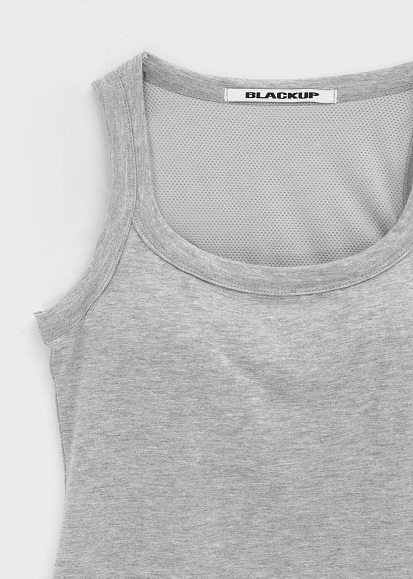 [MADE] Herif Square U-Neck Sleeveless Top (Built-in Cap)