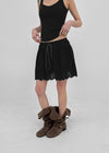 Safen Punched Cancan Mini Skirt Pants