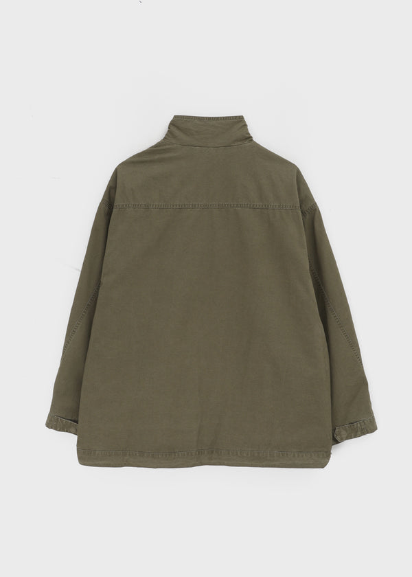 Tark Vintage Washed High-neck Field Jacket