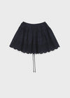 Safen Punched Cancan Mini Skirt Pants