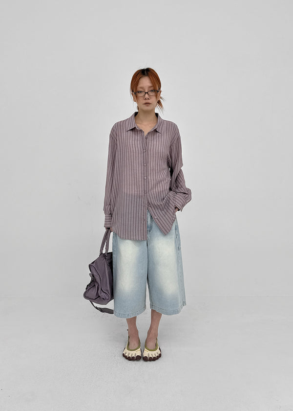 [MADE] Sinila Loose-Fit Stripe Shirt