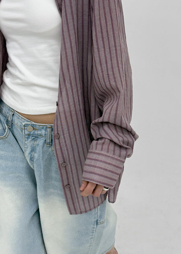 [MADE] Sinila Loose-Fit Stripe Shirt
