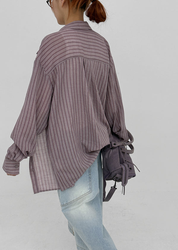 [MADE] Sinila Loose-Fit Stripe Shirt