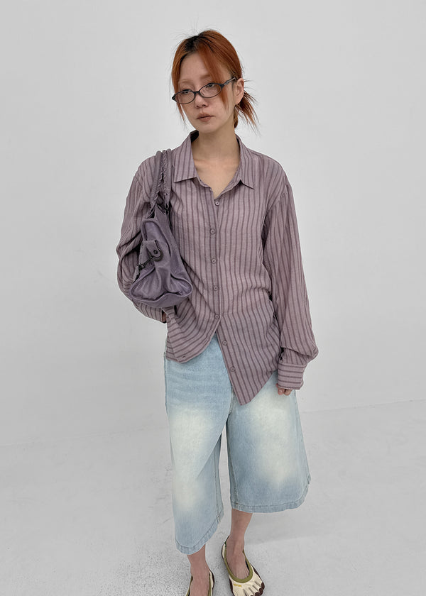 [MADE] Sinila Loose-Fit Stripe Shirt