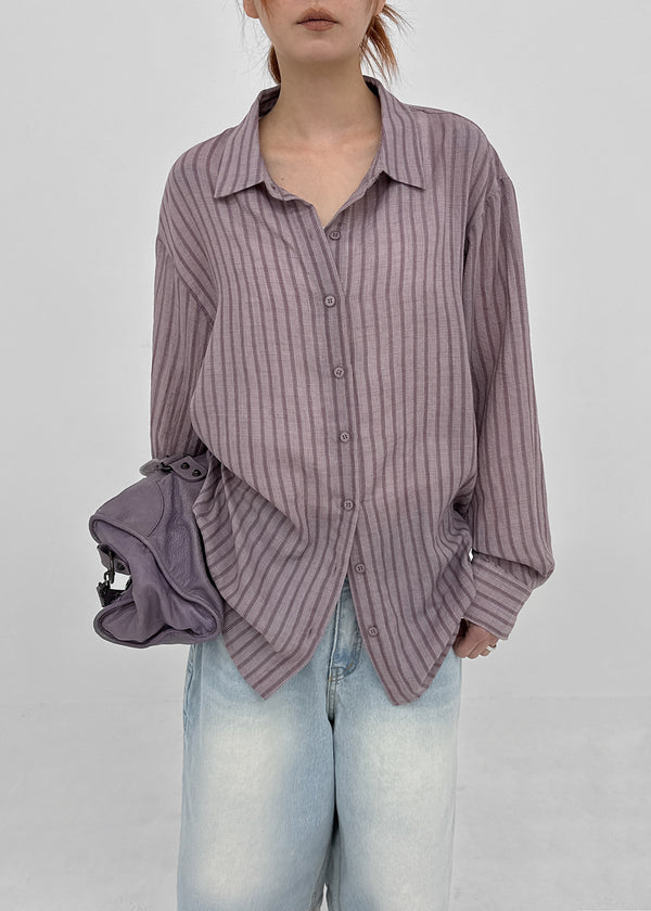 [MADE] Sinila Loose-Fit Stripe Shirt