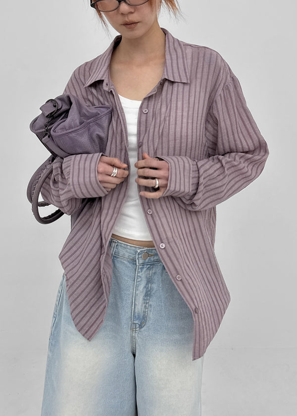 [MADE] Sinila Loose-Fit Stripe Shirt