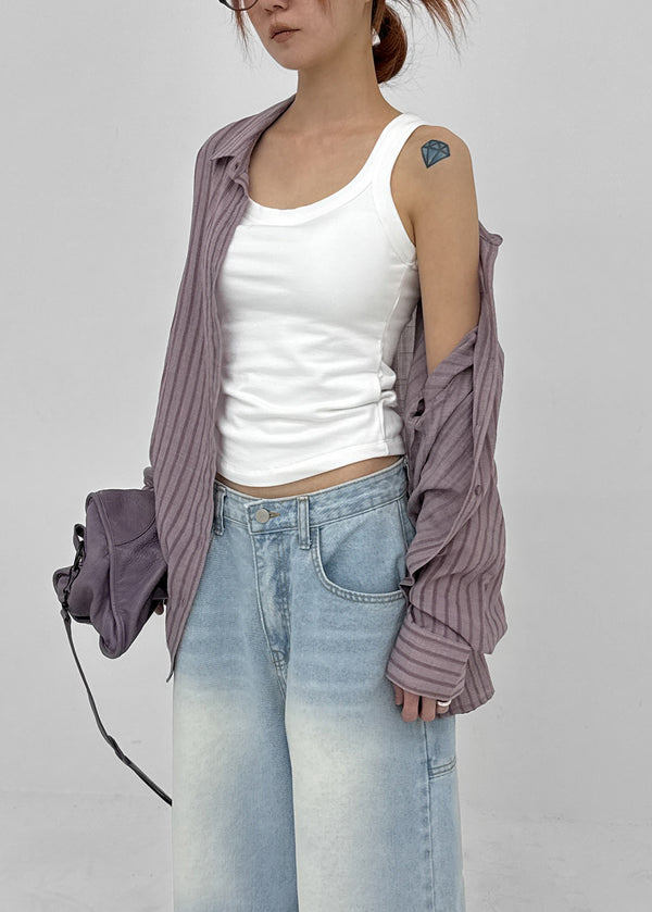 [MADE] Sinila Loose-Fit Stripe Shirt