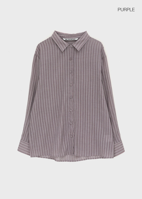 [MADE] Sinila Loose-Fit Stripe Shirt