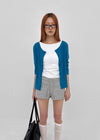Stanette Button Round Cardigan