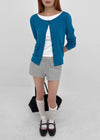 Stanette Button Round Cardigan
