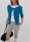 Stanette Button Round Cardigan
