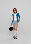 Stanette Button Round Cardigan