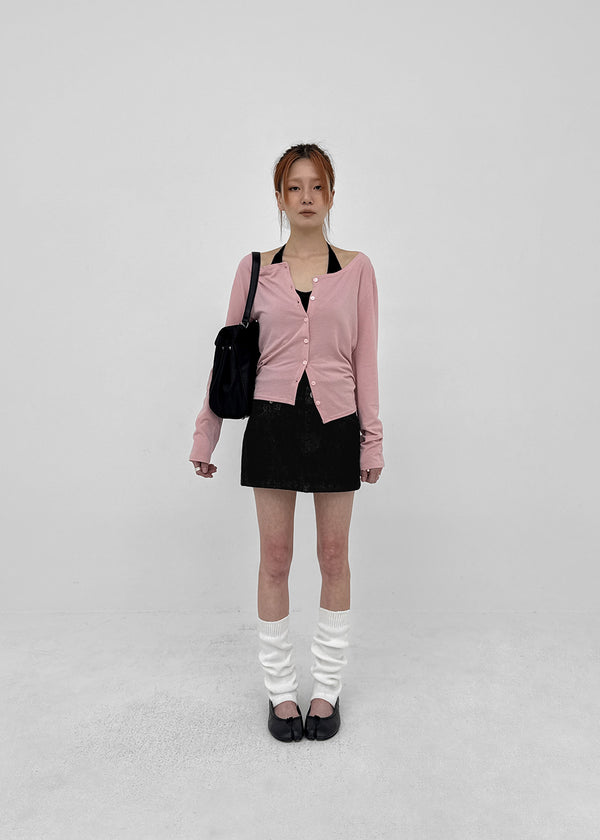 Stanette Button Round Cardigan