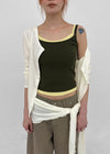 Stanette Button Round Cardigan