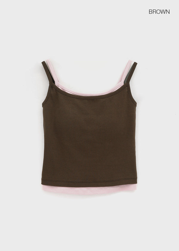 [MADE] Robella Layered Sleeveless Top (Built-in Cap)