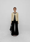 Stanette Button Round Cardigan