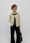 Stanette Button Round Cardigan