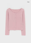 Stanette Button Round Cardigan