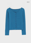 Stanette Button Round Cardigan