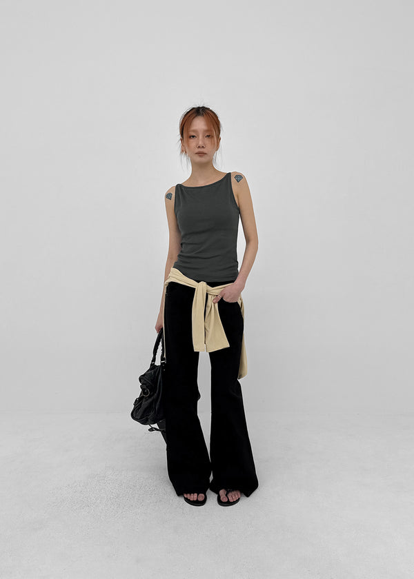 Dayron Low-waist Back Pocket Bootcut Elastic Pants