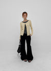 Dayron Low-waist Back Pocket Bootcut Elastic Pants