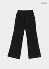 Dayron Low-waist Back Pocket Bootcut Elastic Pants