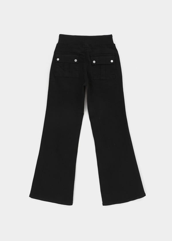 Dayron Low-waist Back Pocket Bootcut Elastic Pants