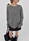 Pitan Henley Neck Waffle Warmer Long Sleeve T-shirt
