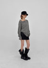 Pitan Henley Neck Waffle Warmer Long Sleeve T-shirt
