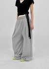 Turnitz Pintuck Wide String Pants