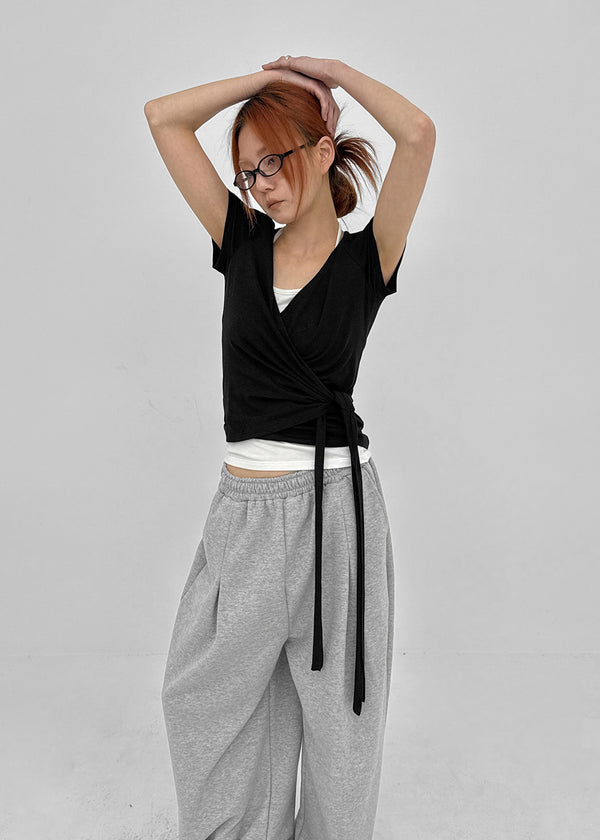Turnitz Pintuck Wide String Pants
