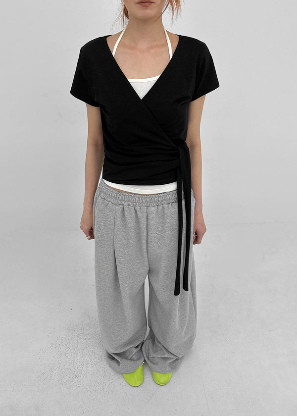 Turnitz Pintuck Wide String Pants