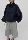 Zicron High-neck Nylon Windbreaker Jumper
