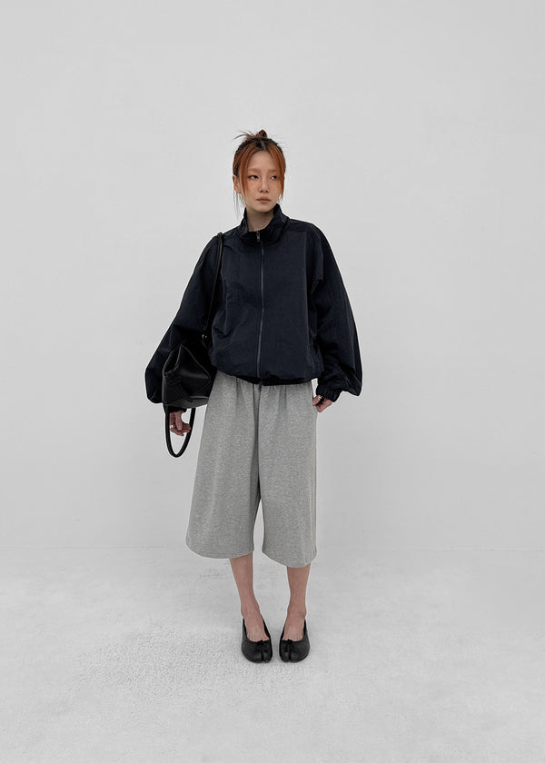 Zicron High-neck Nylon Windbreaker Jumper