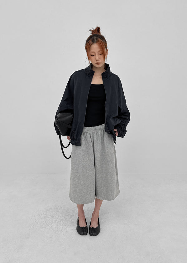 Zicron High-neck Nylon Windbreaker Jumper