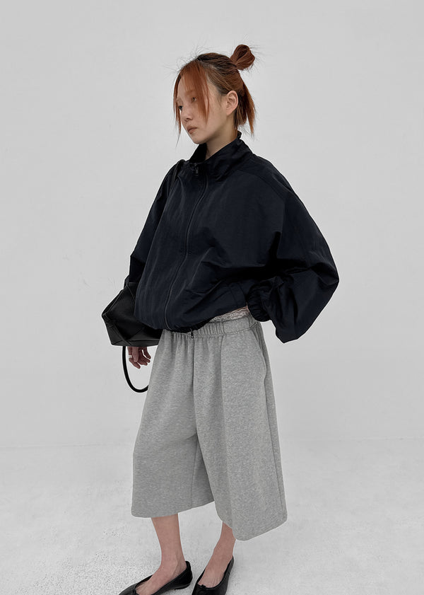 Zicron High-neck Nylon Windbreaker Jumper