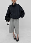 Zicron High-neck Nylon Windbreaker Jumper