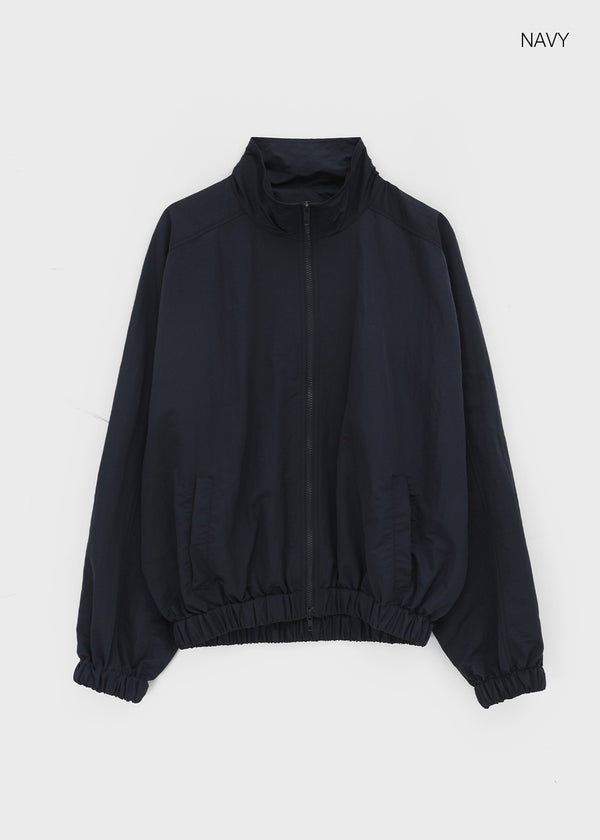 Zicron High-neck Nylon Windbreaker Jumper