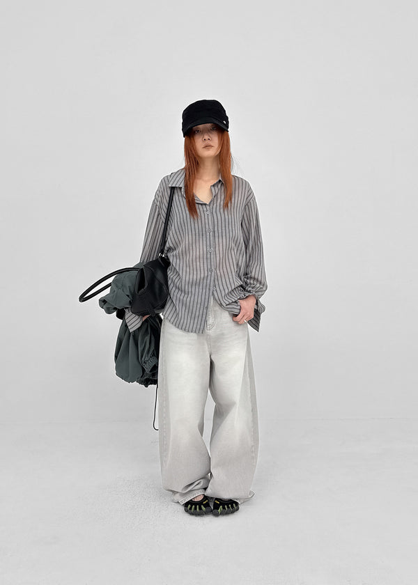 [MADE] Sinila Loose-Fit Stripe Shirt