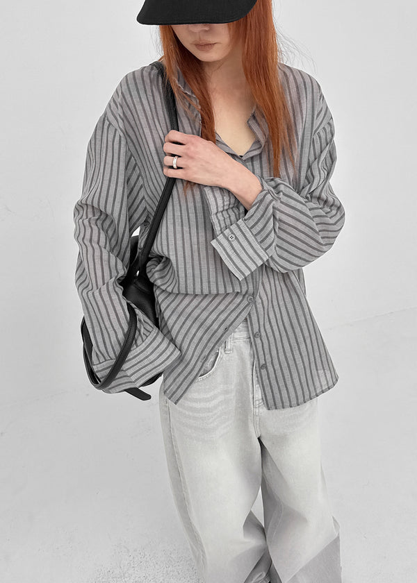 [MADE] Sinila Loose-Fit Stripe Shirt