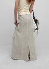 Lalk Pigment Cargo Long Skirt