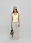 Lalk Pigment Cargo Long Skirt