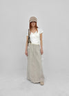 Lalk Pigment Cargo Long Skirt